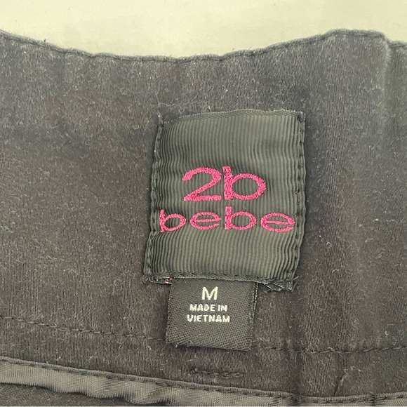 Black 2B Bebe Shorts - Picture 2 of 3